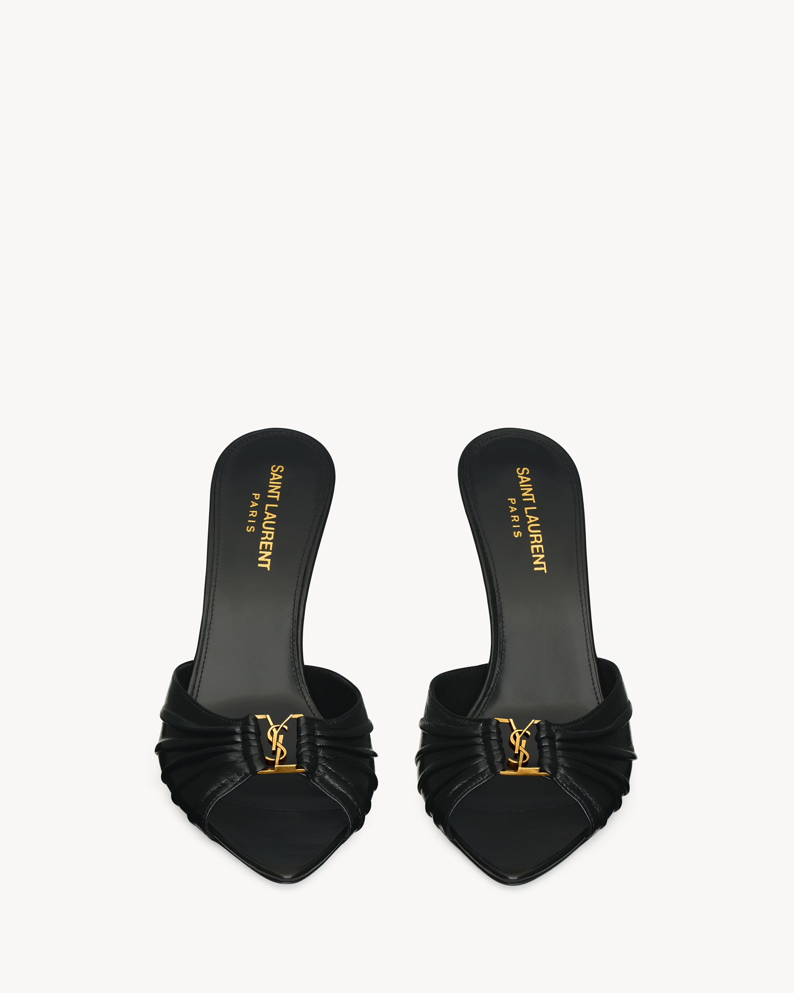 BABYLONE mules in smooth leather