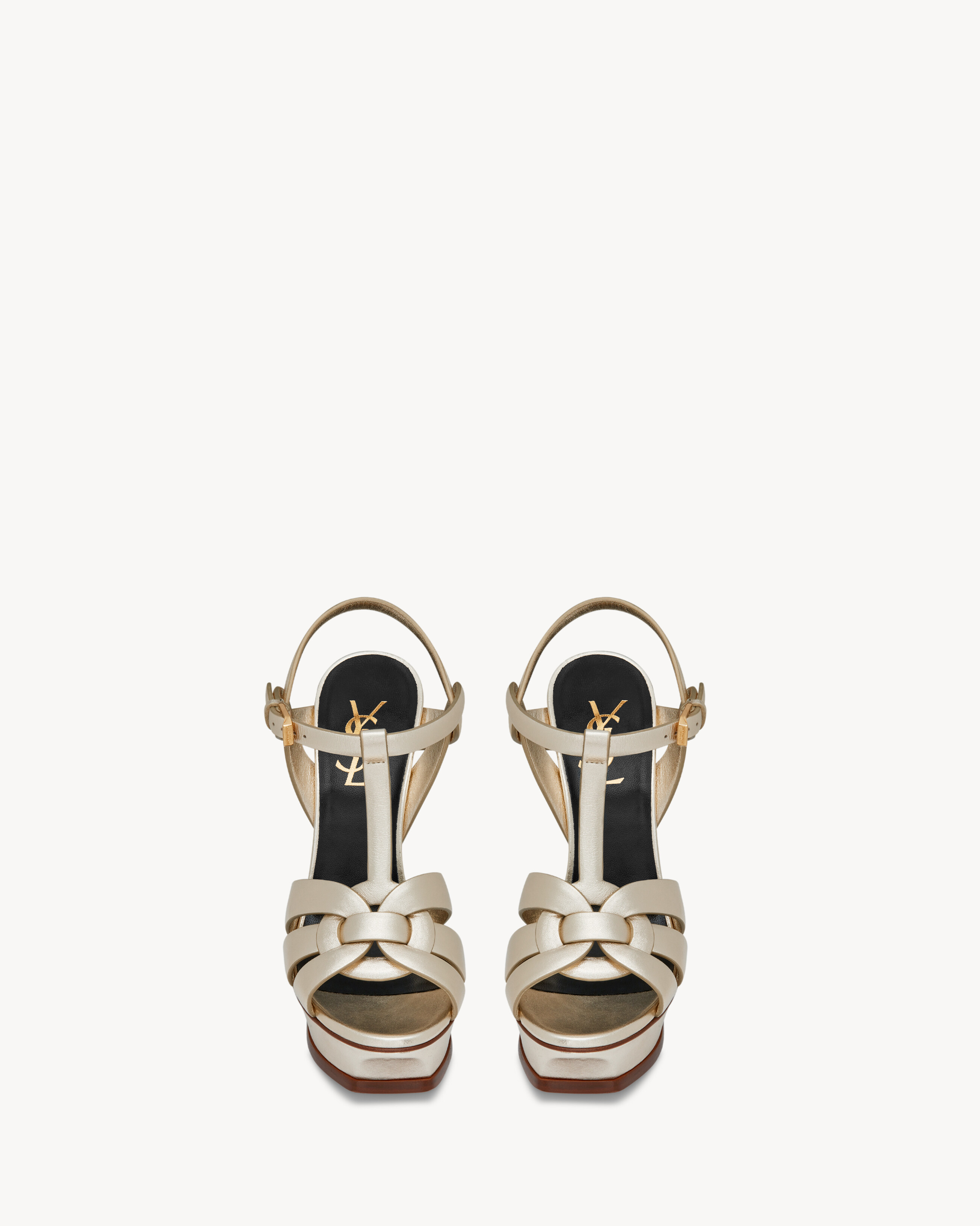 tribute sandals in metallic leather 3 tribute sandals in metallic leather