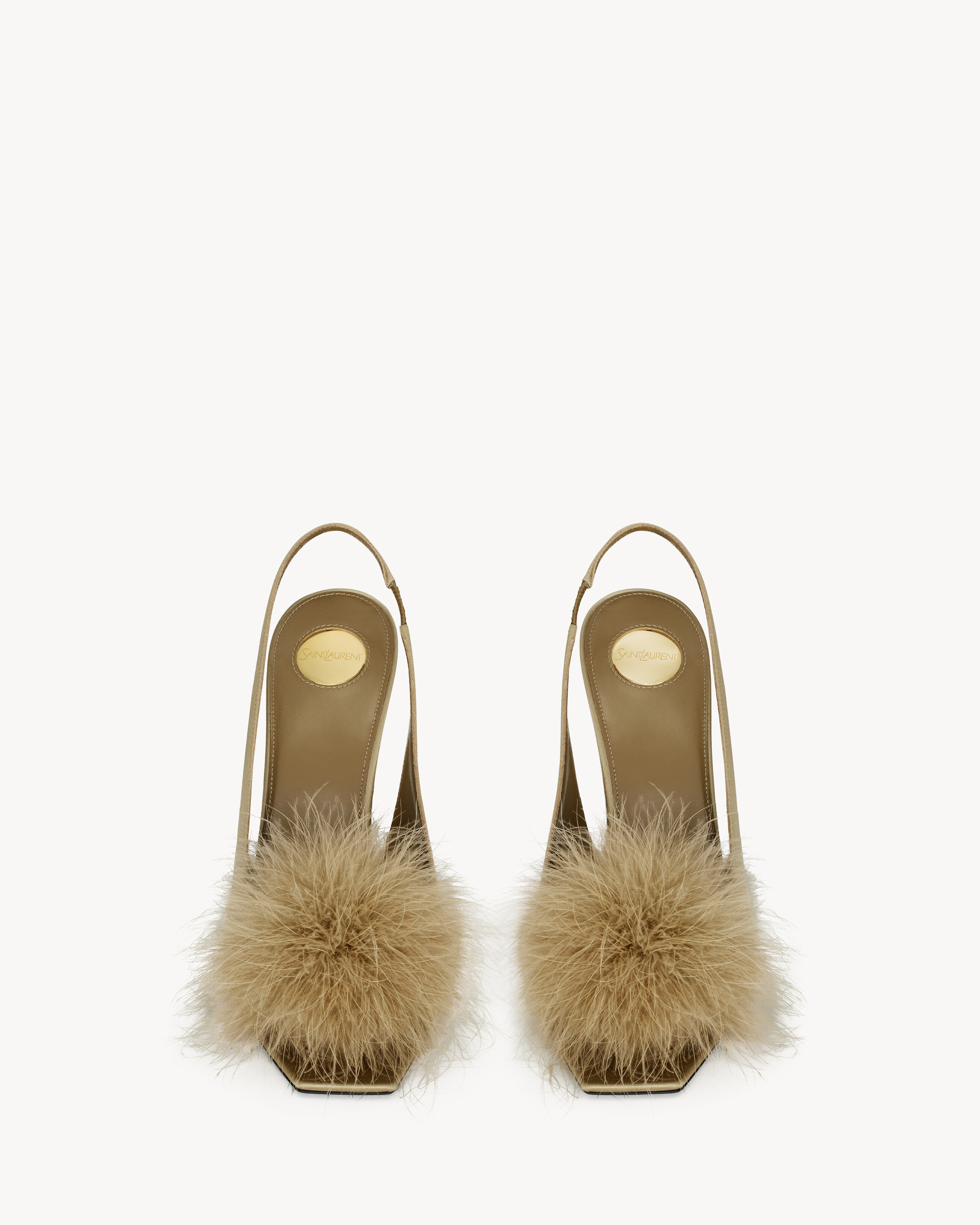 PARADIS sandals in satin and feathers 3 PARADIS sandals in satin and feathers