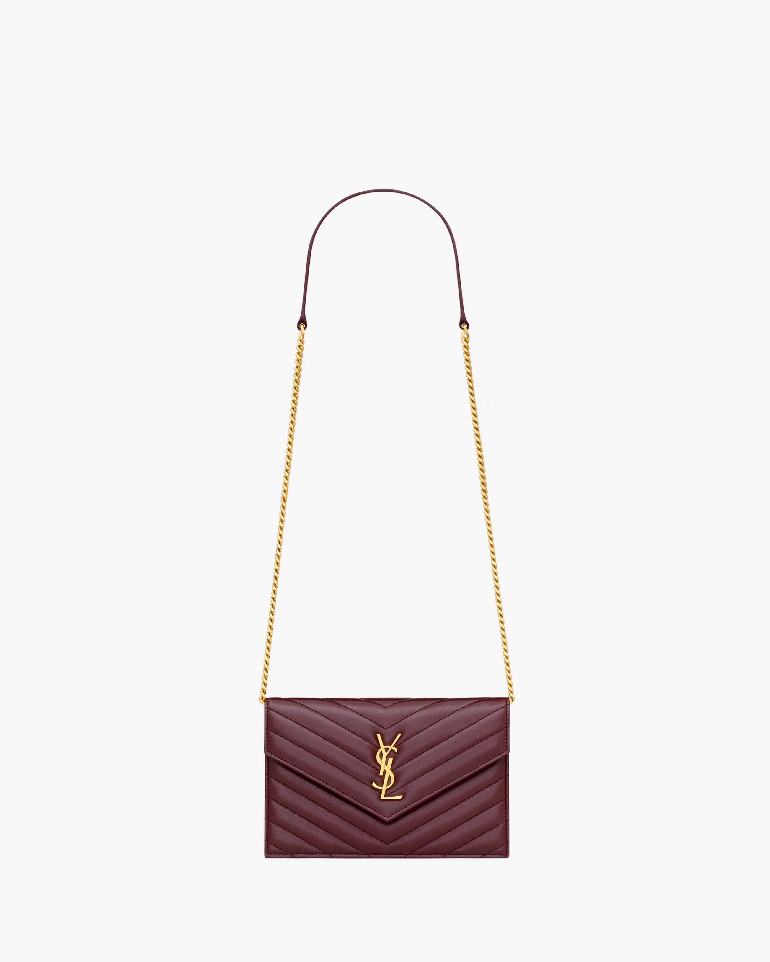 CASSANDRE ENVELOPE CHAIN WALLET IN LAMBSKIN