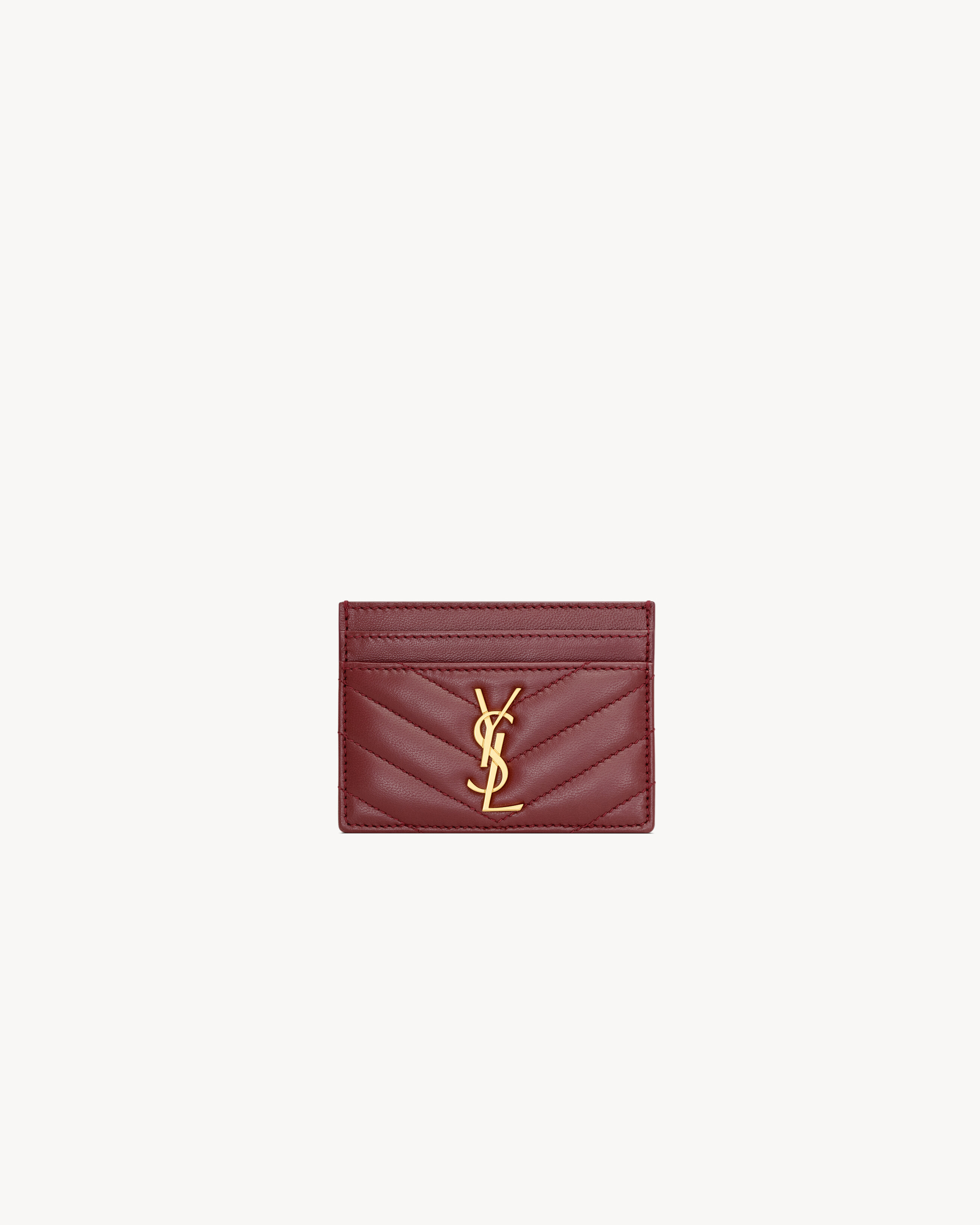 CASSANDRE MATELASSé card case in lambskin