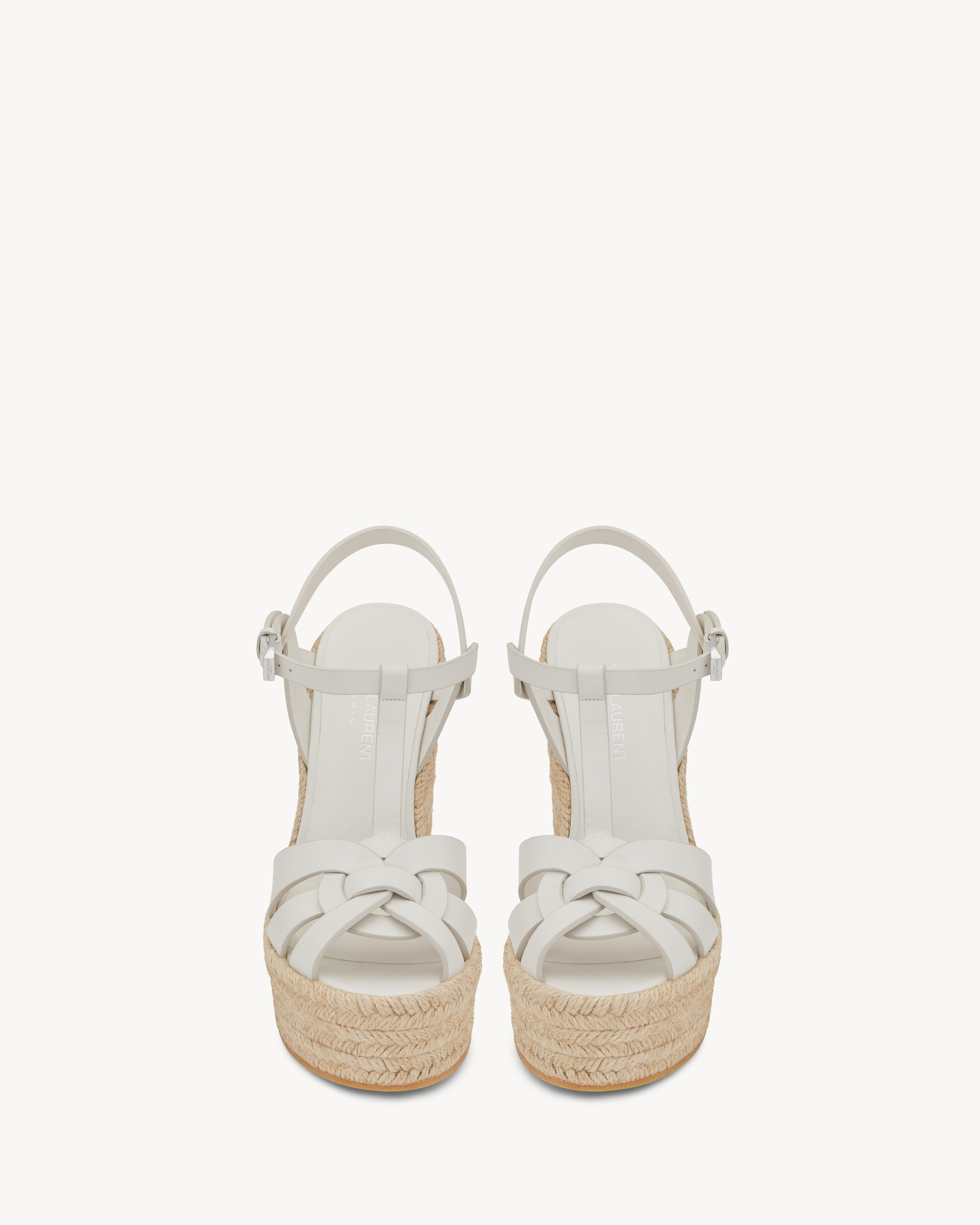 TRIBUTE espadrilles wedge in smooth leather 3 TRIBUTE espadrilles wedge in smooth leather