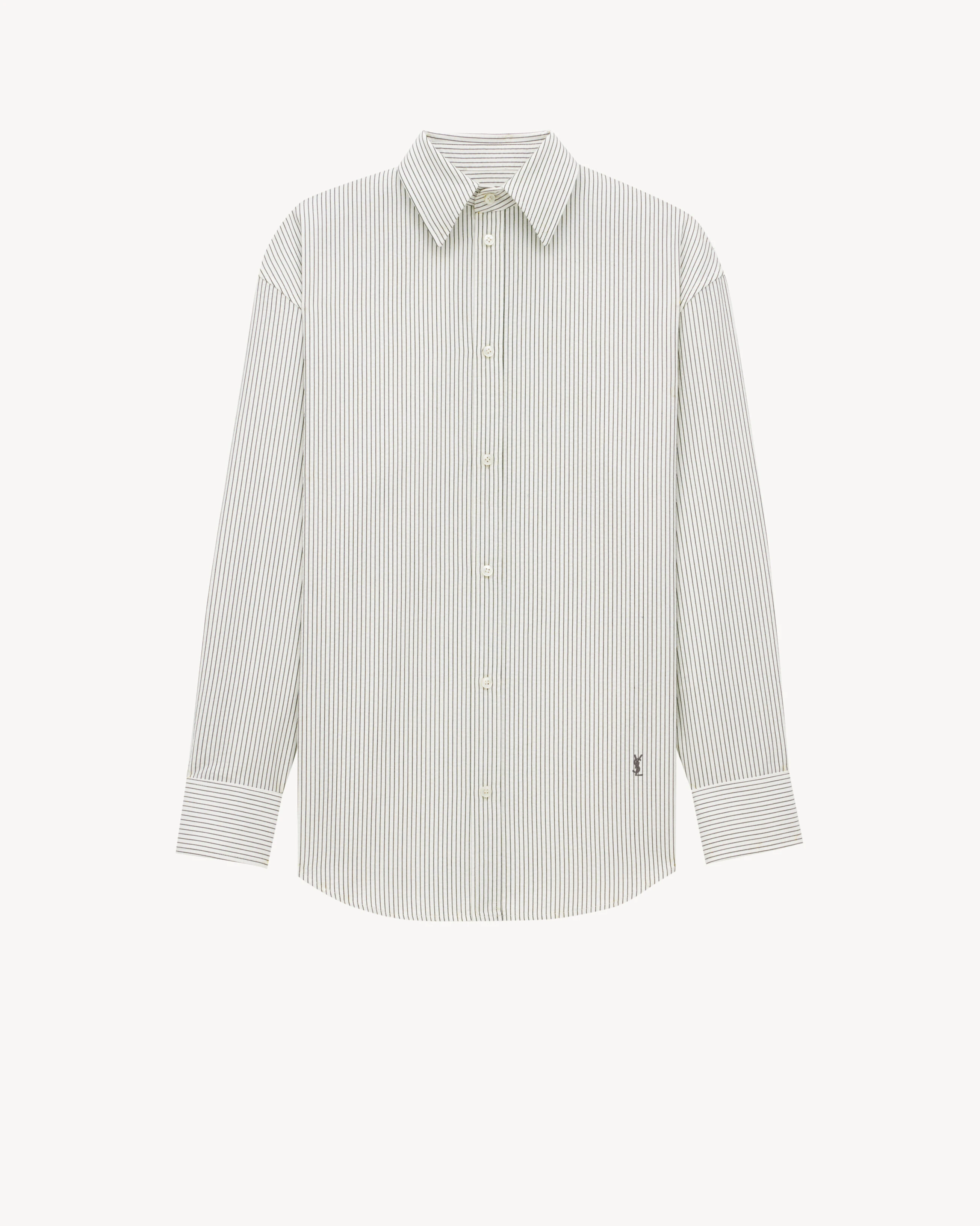 shirt in striped cotton