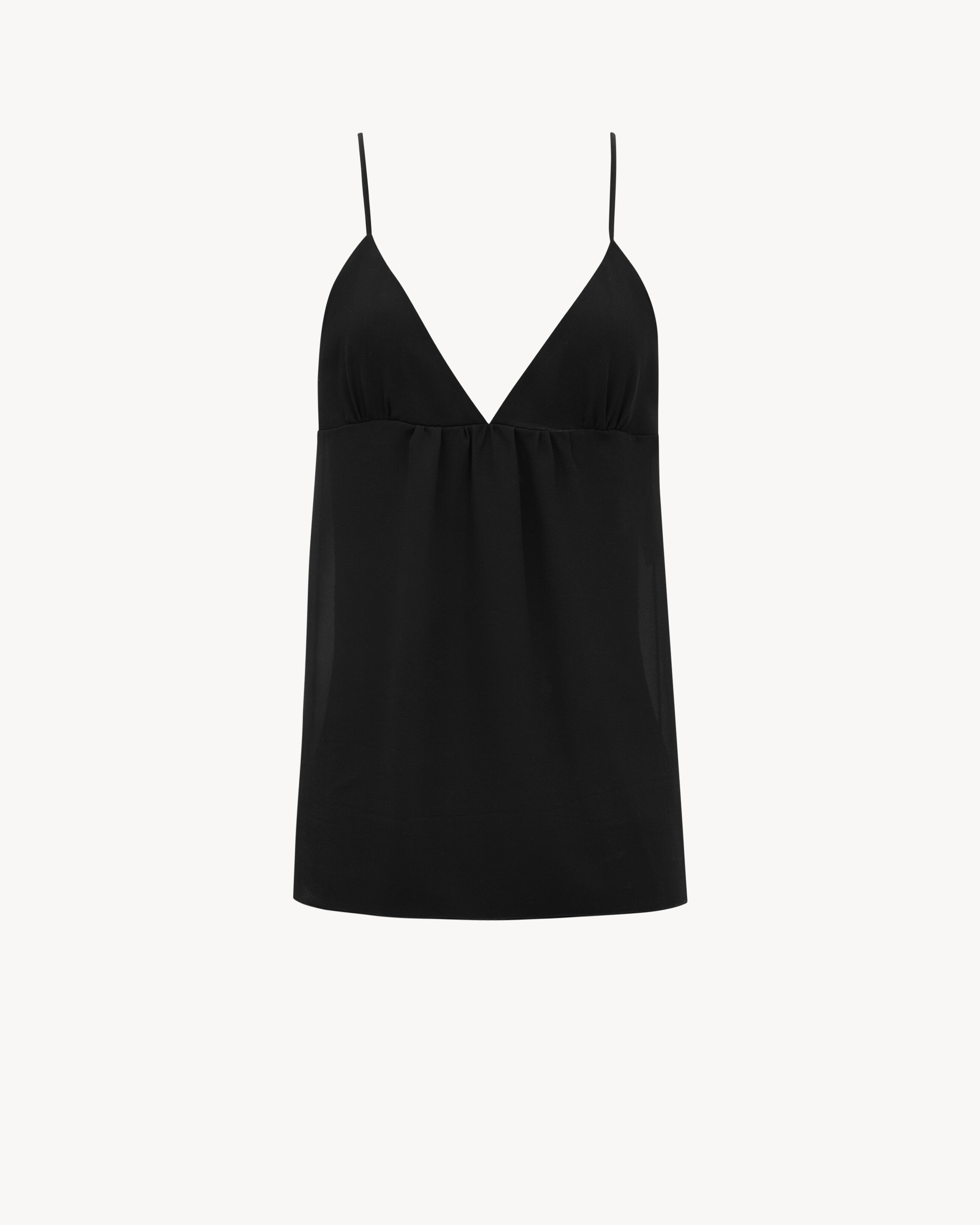 tank top in silk georgette
