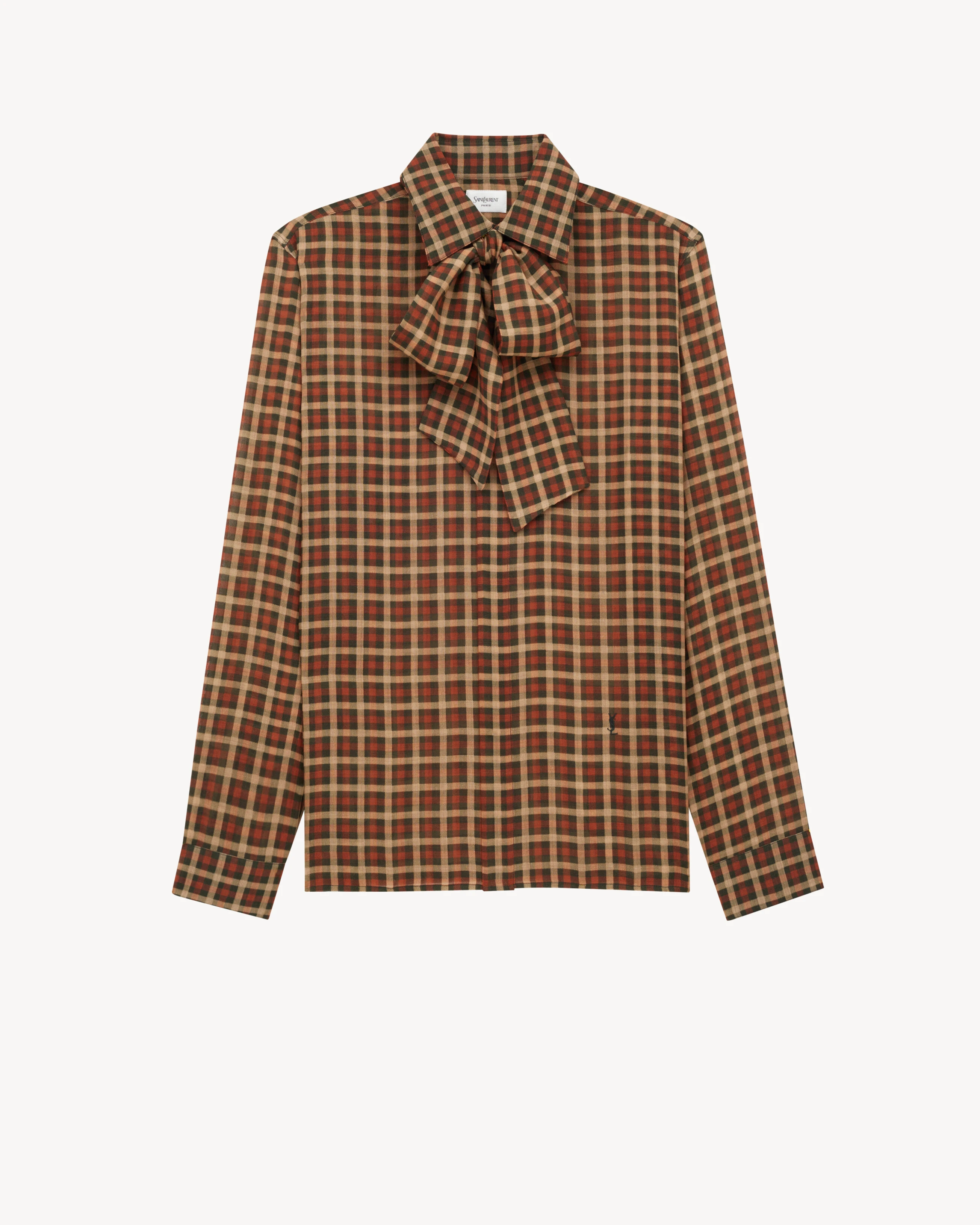 CASSANDRE shirt in vichy silk