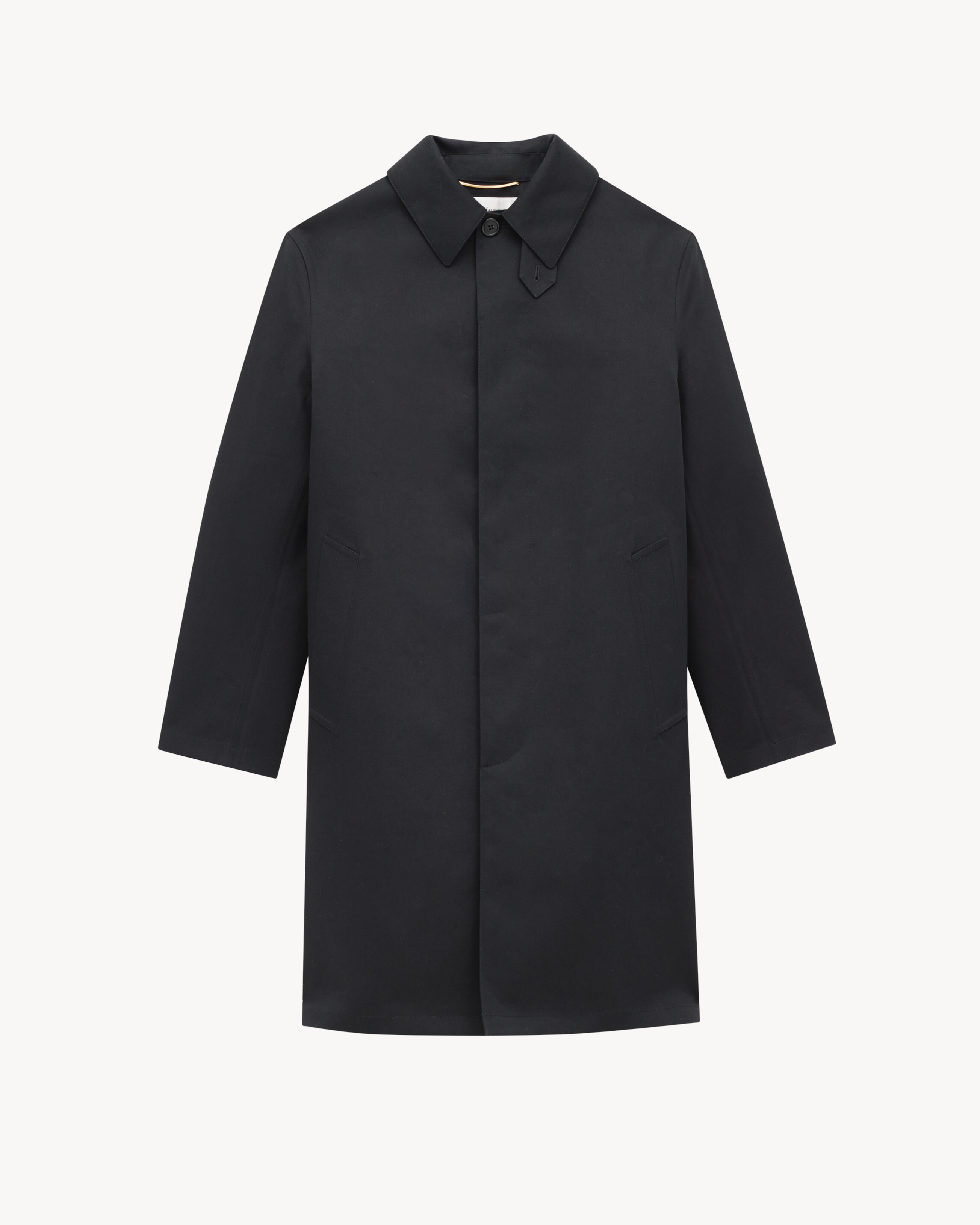 Coat in water-repellant canvas
