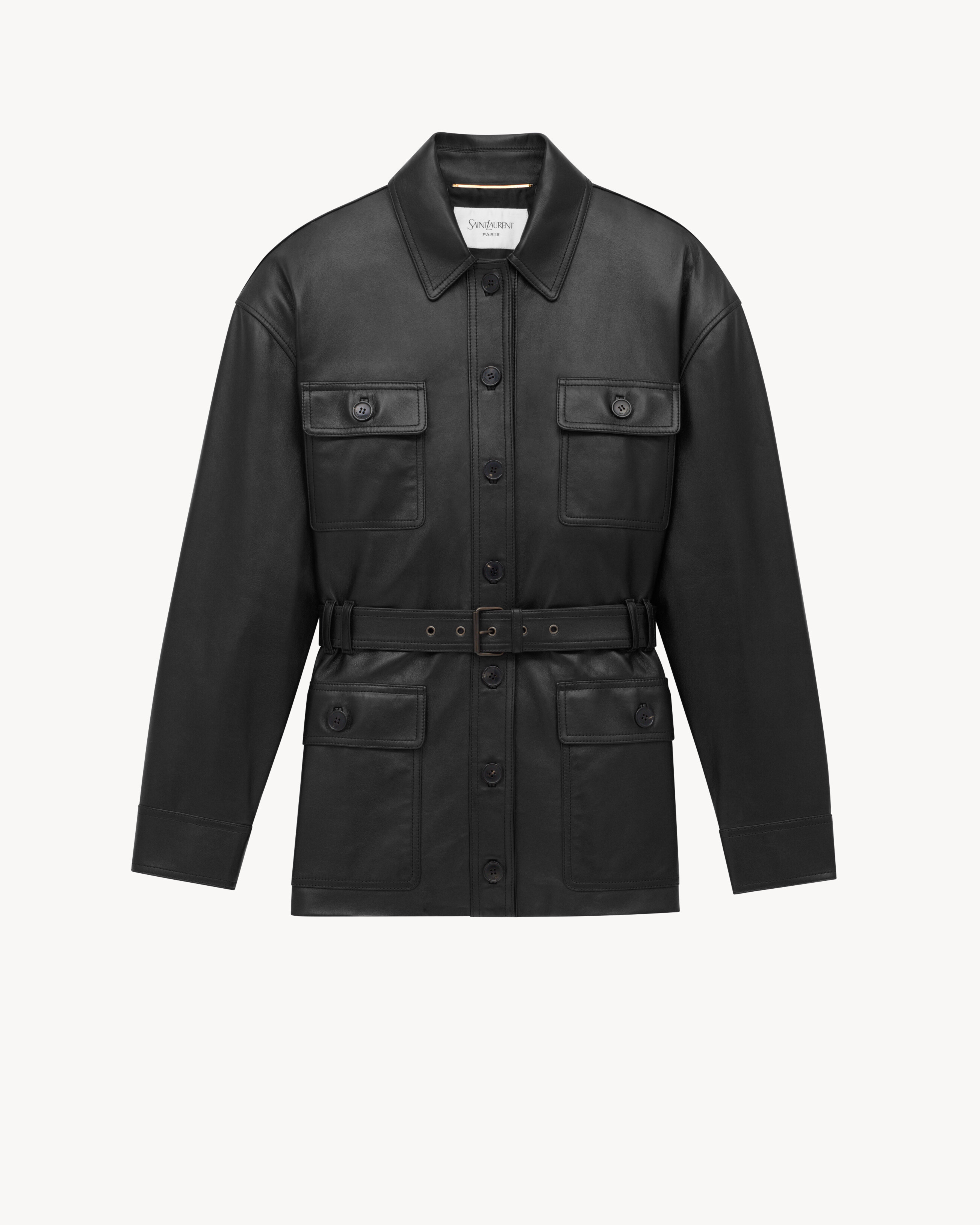 SAHARIENNE jacket in shiny lambskin