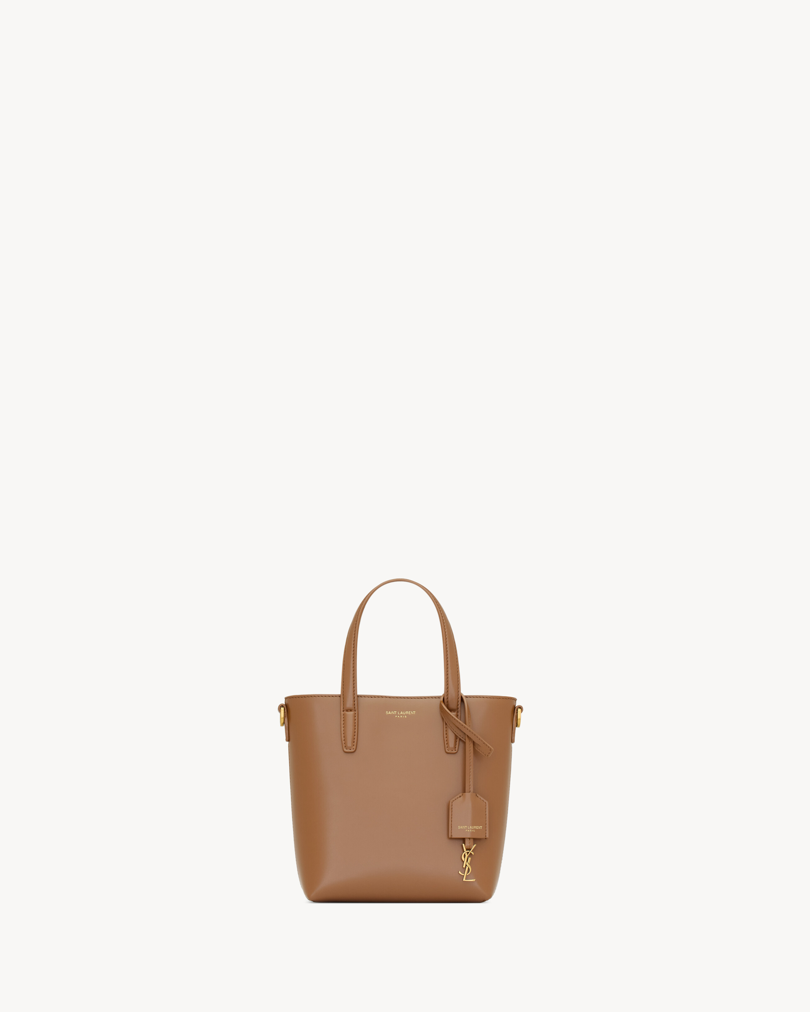 Mini Toy SHOPPING SAINT LAURENT in box leather